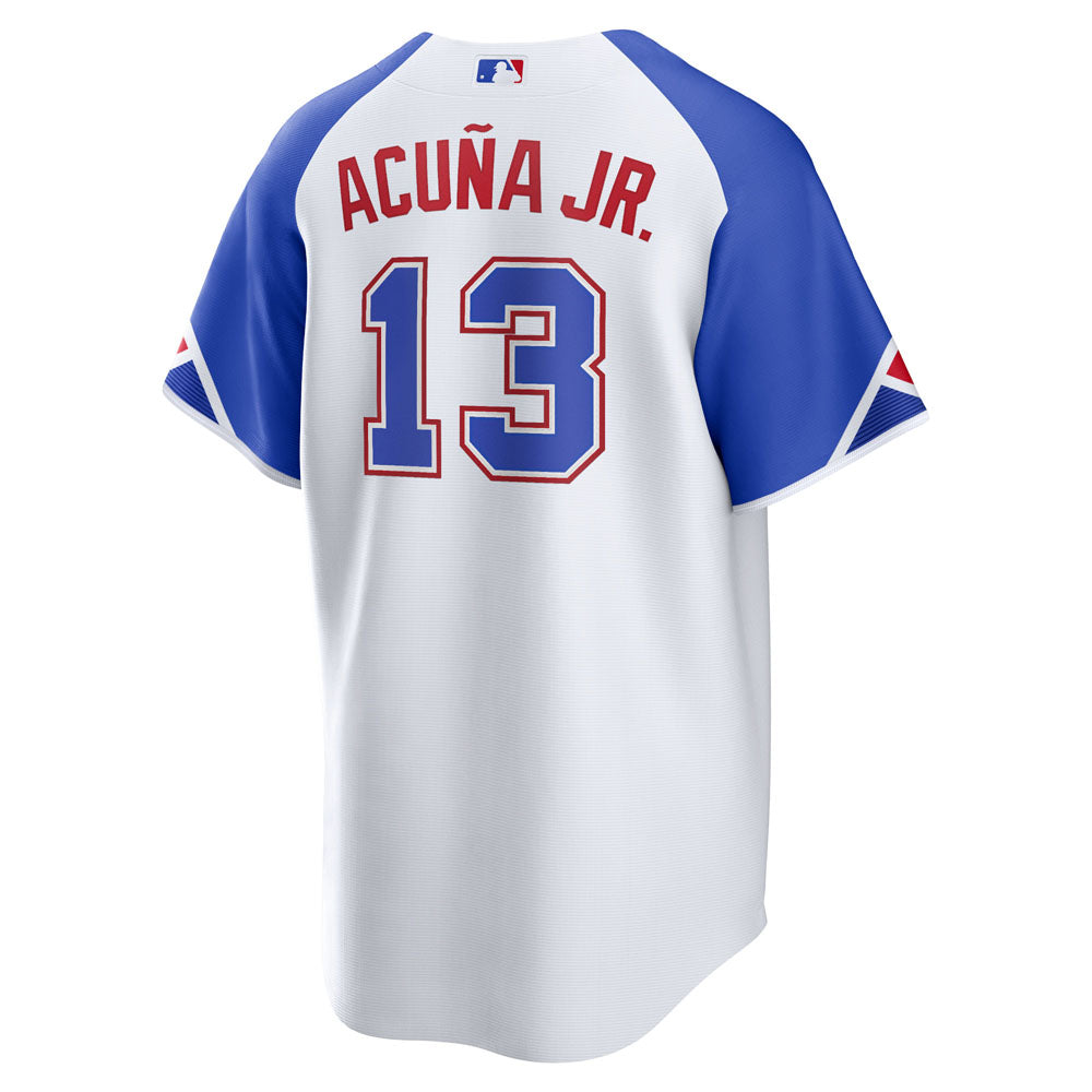 Men's Atlanta Braves Ronald Acua Jr. 2023 City Connect Replica Jersey - White