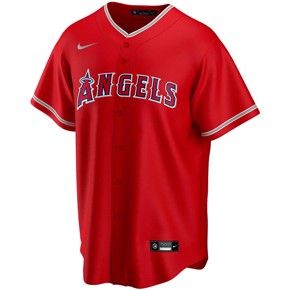 Mens Los Angeles Angels  Mike Trout Cool Base Replica Jersey Red