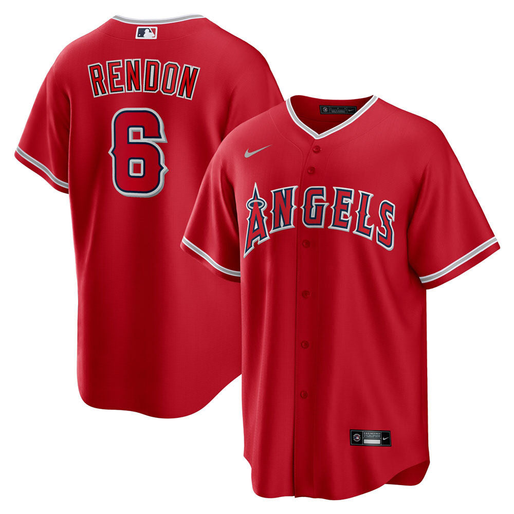Men's Los Angeles Angels Anthony Rendon Alternate Player Name Jersey - Red